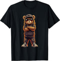 Cool Hip-Hop Teddy Rap Bear Streetwear Summer Design T-Shirt