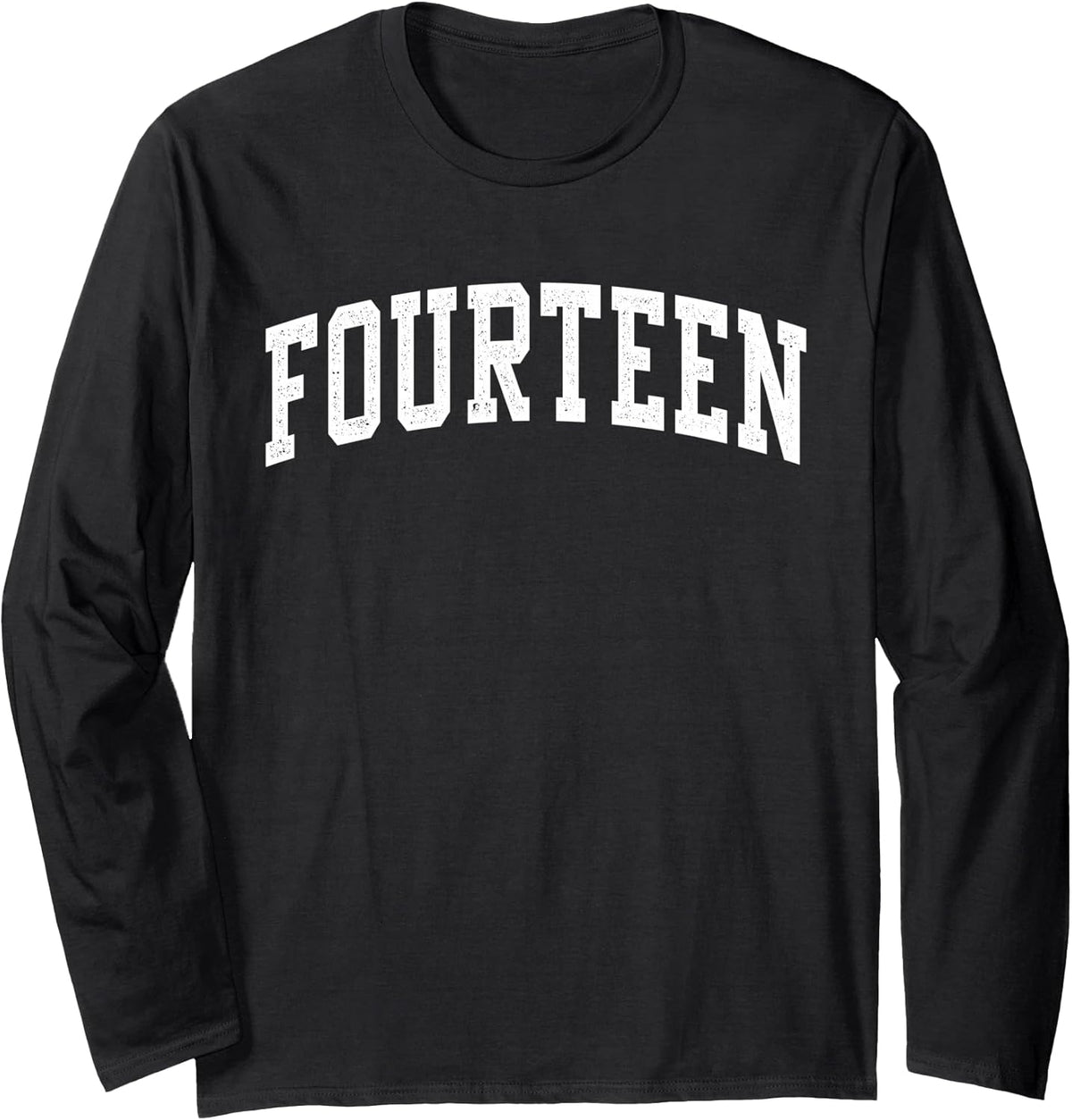 Fourteen Minimalist 14th Birthday Design 14-Year-Old Long Sleeve T-Shirt