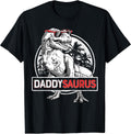 Daddy Saurus T rex Dinosaur Men Father's Day Family Matching T-Shirt