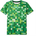 Pixel Green Face Costume Shirt for Mens Womens Adult Men Cosplay Pajamas Adults Halloween Christmas