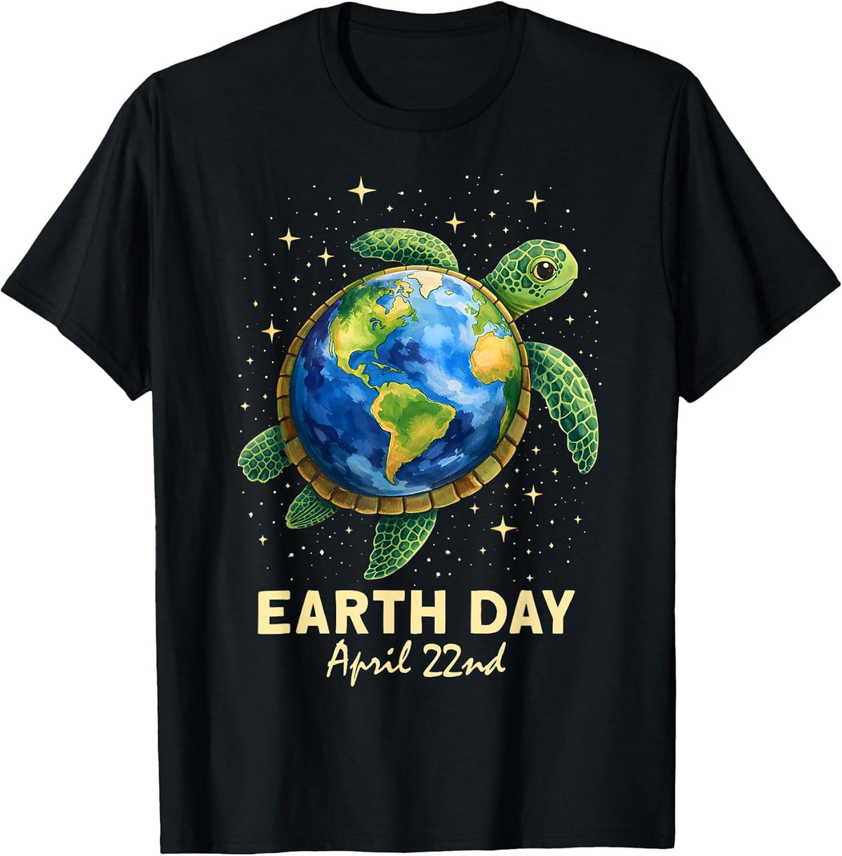 Earth Day 2026 Sea Turtle Art Save The Earth Restore Earth T-Shirt