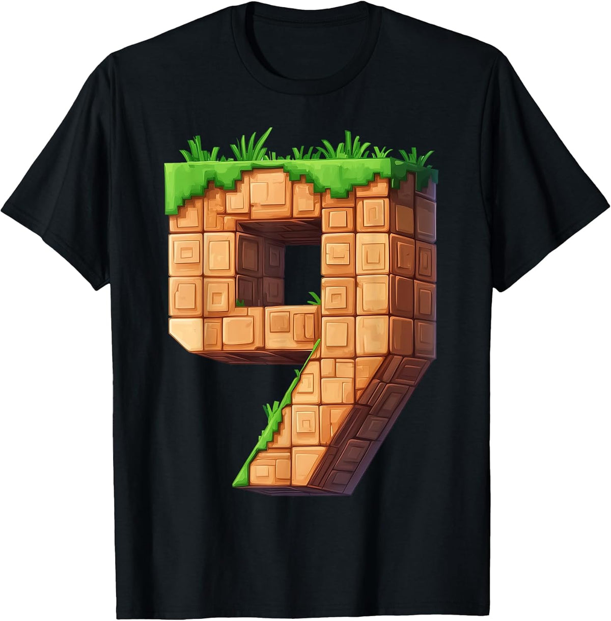 Fun 9th Birthday Number 9 Video Gamer Pixel Themed Bday Boys T-Shirt