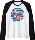 Classic Retro Flying 1985 Graphic Raglan Baseball Tee