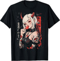 Goth Grunge Girl Waifu Demon Anime Horror Alt Aesthetic T-Shirt