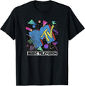 Neon Confetti Logo Retro 80s Party T-Shirt