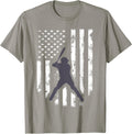 American Flag Baseball Shirt Cool Distressed Jersey Gift Tee T-Shirt