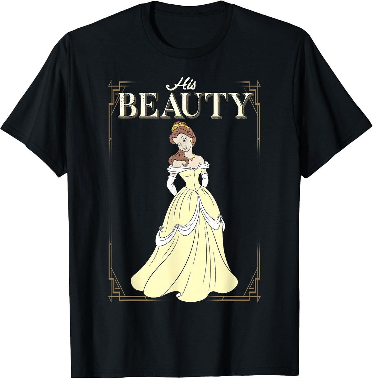 Beauty and The Beast Belle His Beauty Vintage Frame T-Shirt
