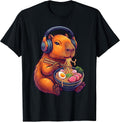 Funny Capybara Eating Ramen Noodles Japanese Men Women Kids T-Shirt
