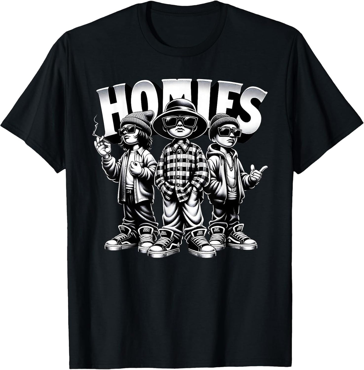 Cool Urban Cultura Chicano Latino Mexican Pride Homies T-Shirt