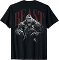 Back Print Gorilla Kong Ape Gym Fitness Streetwear Women Men T-Shirt
