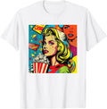 Funny Retro Comic Pop Art Shirt Fun Cartoon Comics Manga Tee T-Shirt