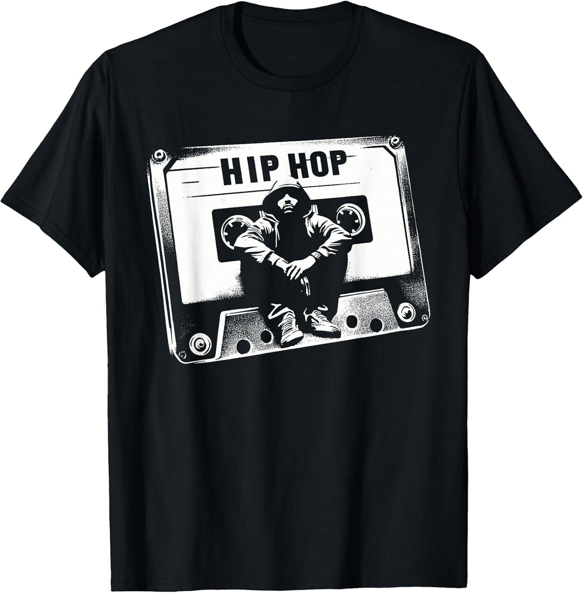 Vintage Cassette Tape Hip Hop Music 80s 90s Retro Graphic T-Shirt