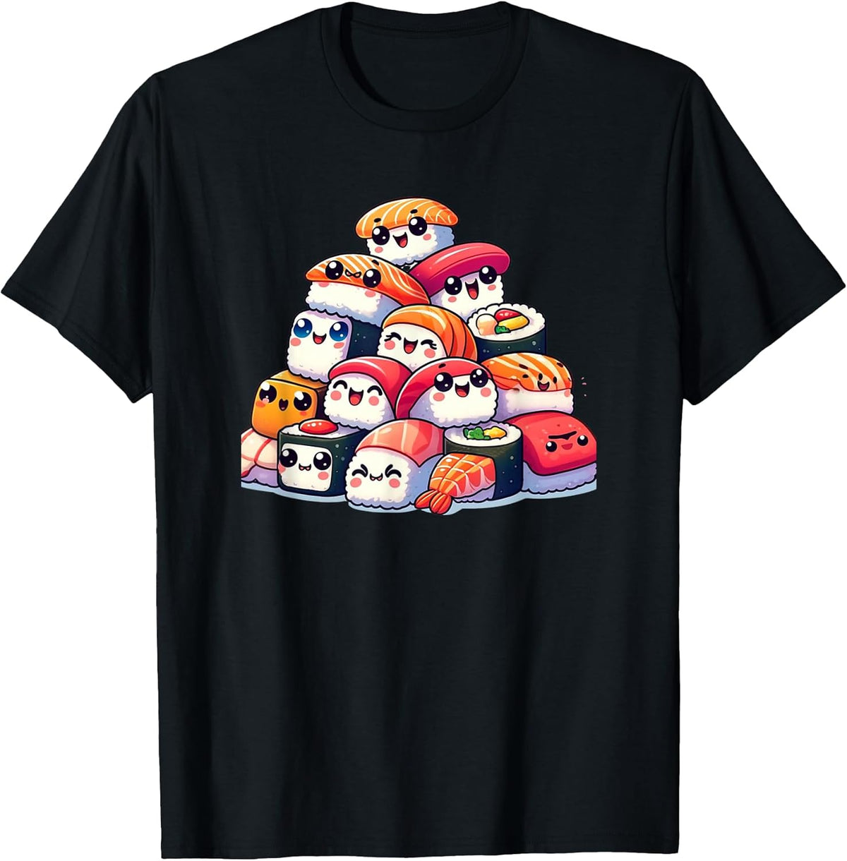 Kawaii Anime Sushi Kids Boys Girls T-Shirt