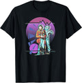 Pop Art 4th Doctor Baker Cosmic Time Travel Fan T-Shirt
