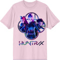 Kpop Demon Hunters Huntrix Capture Color Adult Pink Crew Neck Short Sleeve T-Shirt-XXL