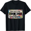 Raised On Oldschool Hip Hop Music Graffiti Art Cassette Tape T-Shirt