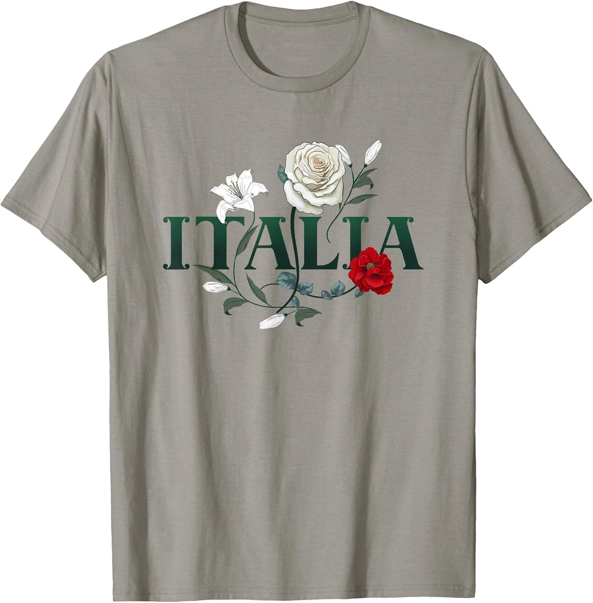 Flowers of Italy - Vintage Style Minimalist Boho T-Shirt