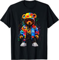 Hip-Hop Teddy-Bear Colorful Teddybear with Graphic T-Shirt