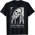Hip Hop Vintage Hipster Edgy Retro Urban Streetwear Skull T-Shirt