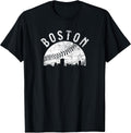 Vintage Boston Massachusetts Skyline Apparel