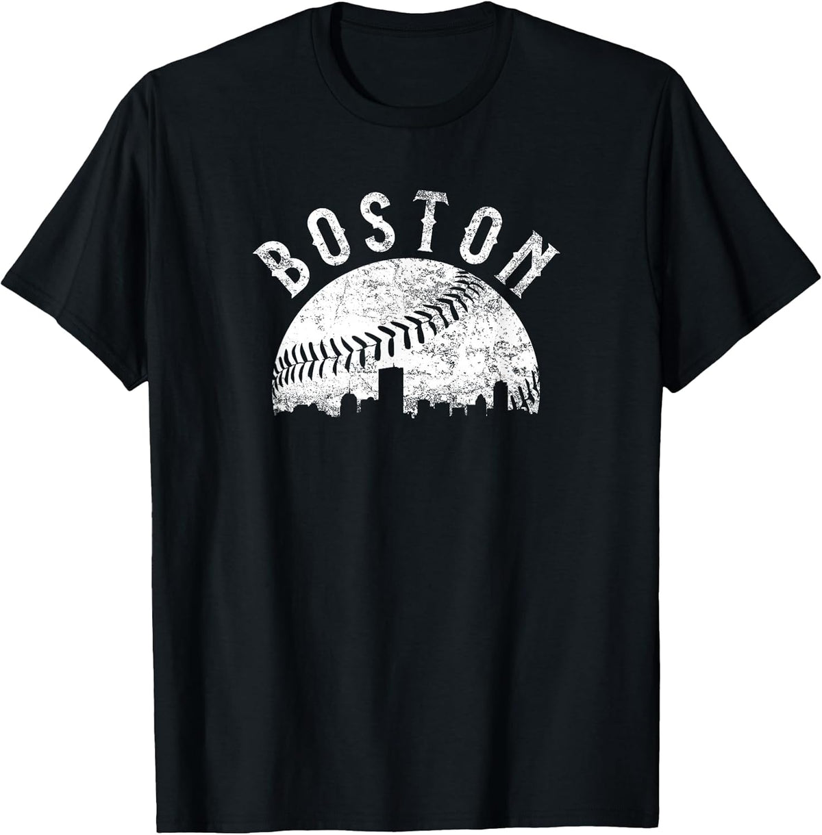 Vintage Boston Massachusetts Skyline Apparel