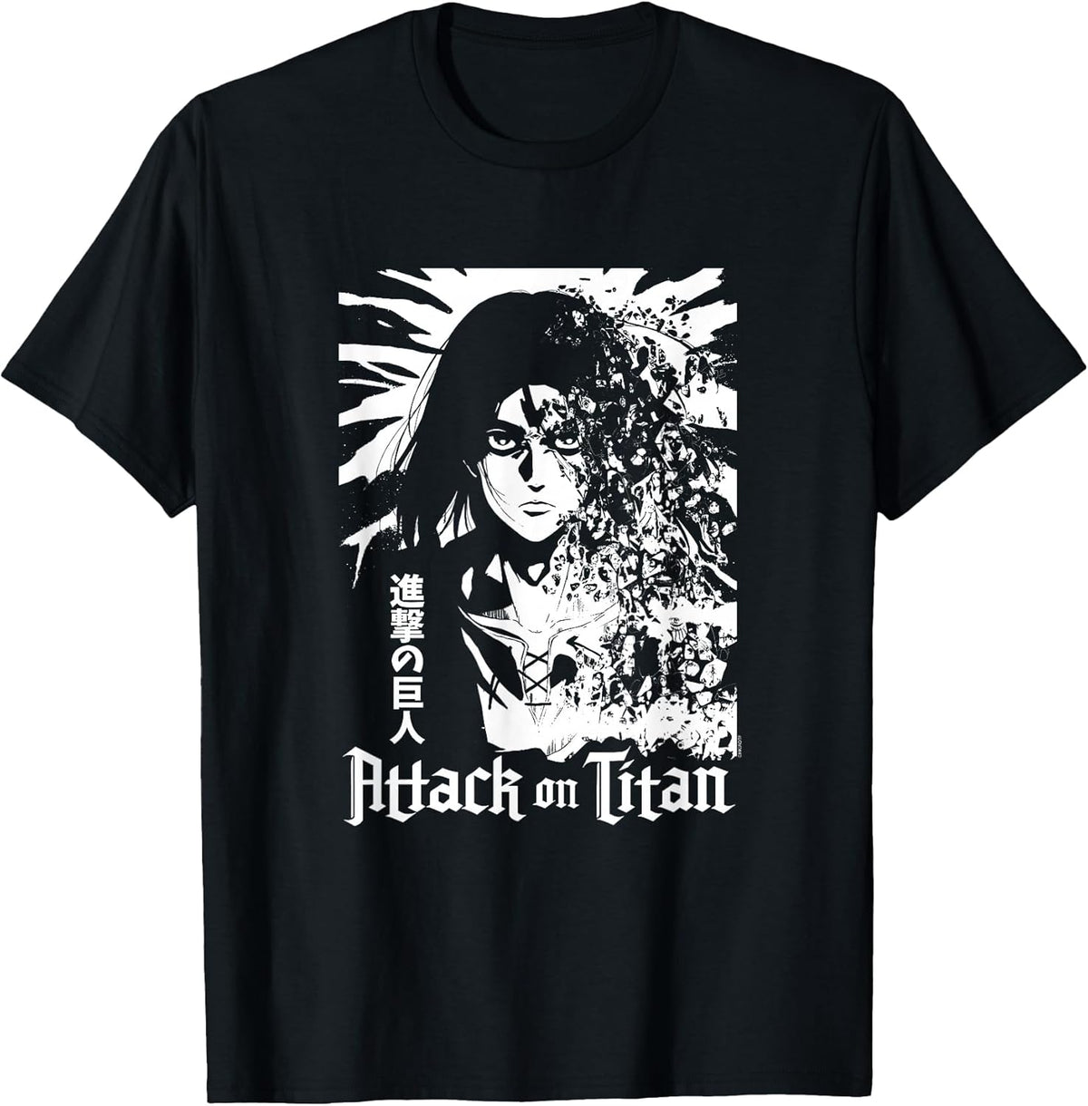 Season 4 Eren Explosion White Graphic Anime T-Shirt