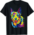 Cattle Dog Shirt Funny Australian Cattle Dog Pop-Art Shirt T-Shirt for Men Women Girls Kids