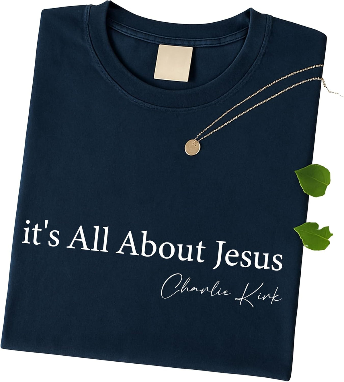 It’s All About Jesus T-Shirt – Charlie Kirk Quote Christian Tee, Inspirational Faith , Patriotic Conservative Graphic Top, Pray for Charlie Kirk Shirt