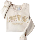 Custom Embroidered s and Design Your Own, Personalized s For Everyone, Customize Text On Sleeve, Add Your Own Custom Text, Personalized Embroidery Gift, Christmas