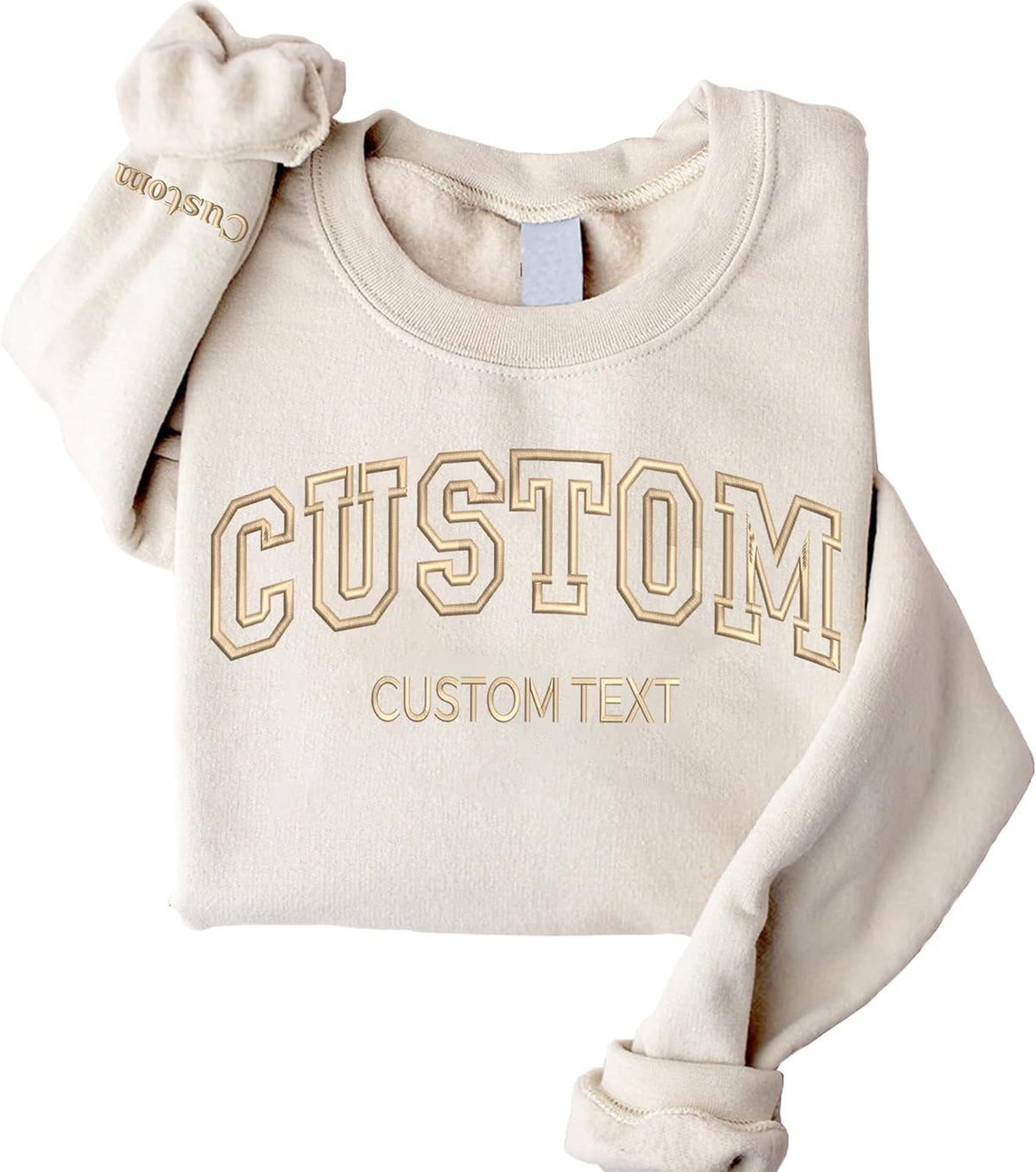 Custom Embroidered s and Design Your Own, Personalized s For Everyone, Customize Text On Sleeve, Add Your Own Custom Text, Personalized Embroidery Gift, Christmas