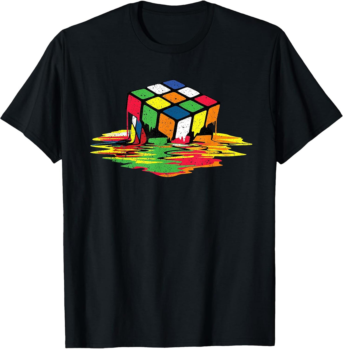 Melting Puzzle Cube Retro Speed Cubing 80's Vintage Toy T-Shirt