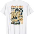 Retro Chewing Gum Japan Style Nostalgia Pop Art Back Travel T-Shirt