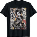 Hip Hop Y2K Vintage Hipster Edgy Urban Streetwear Geisha T-Shirt