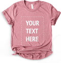 Custom T Shirt for Women and Men, Personalized Shirt with Your Own Text, Unisex Soft Cotton Graphic Tee, Made in The USA