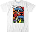 Unisex Adult Eat Me Pop Art Mushrooms T-Shirt