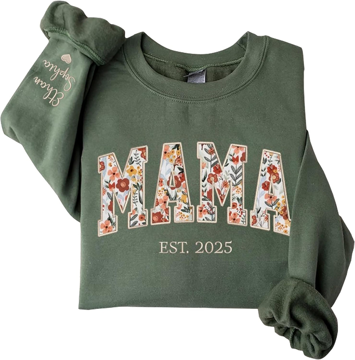 Custom Floral Applique Embroidered Grandma , Personalized , Mawmaw, Granny, Lala, Mammy Gifts