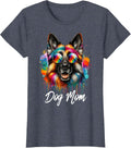 German Shepherd Owners Dog Mom for Dog Lovers Dog pop Art T-Shirt