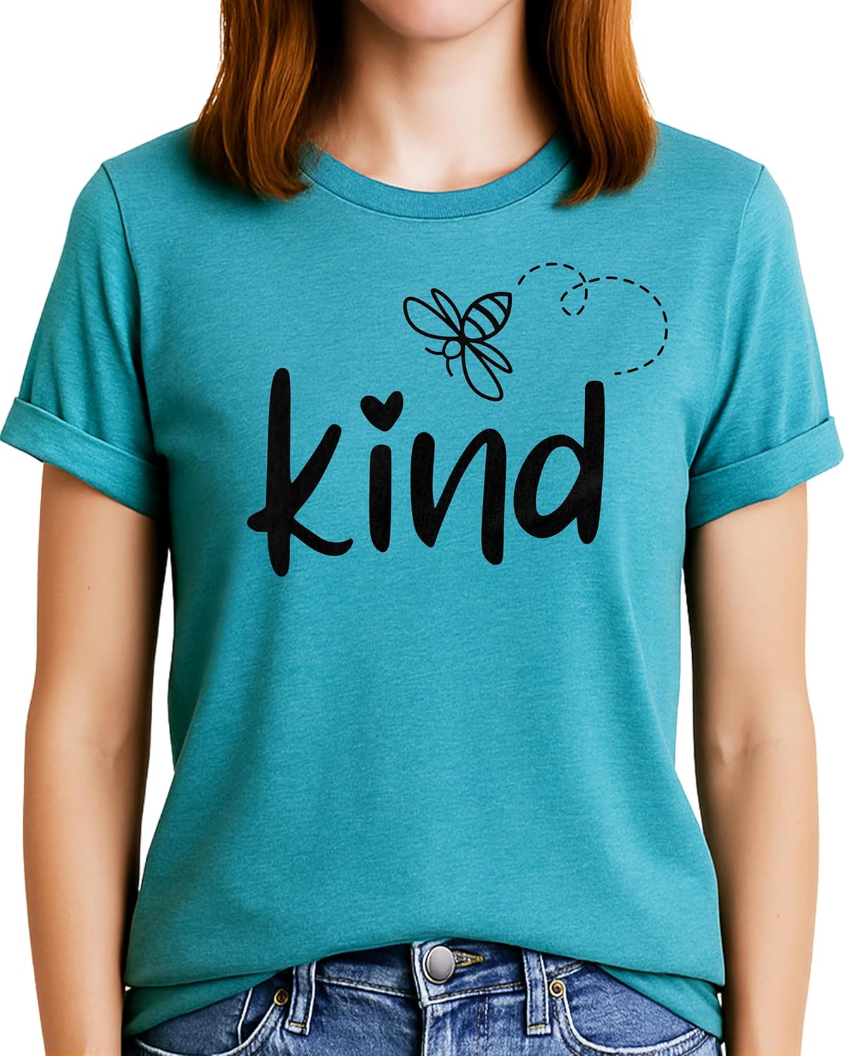 Be Kind & Good Human Shirt for Women - Inspirational Quote Tee Kindness Graphic T-Shirt