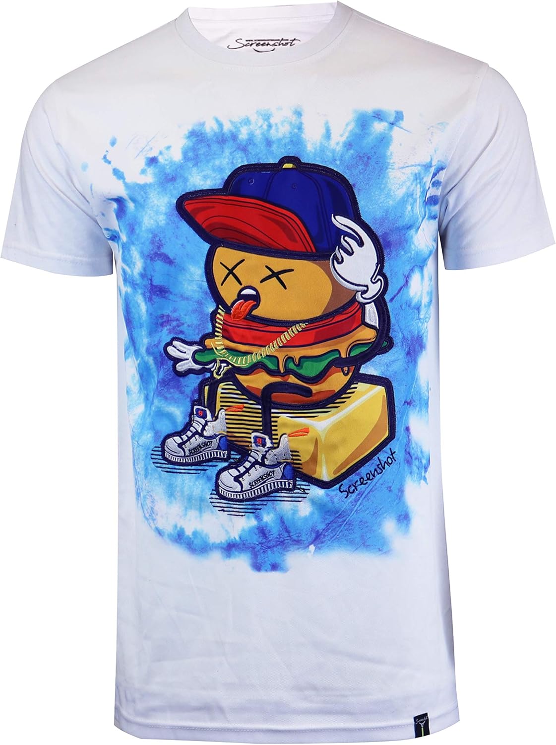 Screenshotbrand Mens Streetwear Fashion Premium Urban Tee - NYC Street Fashion Urbanwear Longline Print T-Shirt