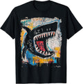 Pop Art Style Shark 90s Men's Graffiti T-Shirt
