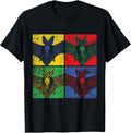 Vintage Retro Gift Idea Pop-Art Bat T-Shirt