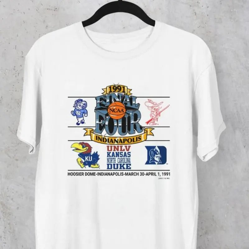 90s 80s Vintage 1991'S Final Four Indianapolis T-Shirts