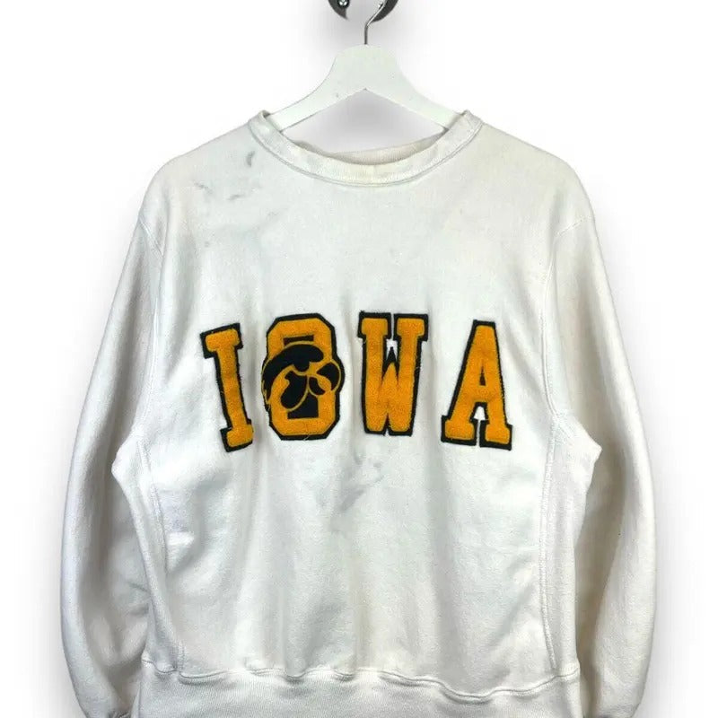Vintage 80s 90s Iowa Hawkeyes NCAA Collegiate Spellout Size Medium T-Shirts