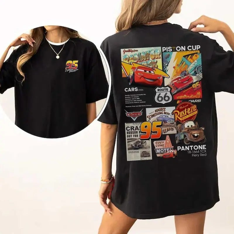 95 Lightning DRG Top Womenswear Retro 95 Lightning DRG Cartoon T-Shirts