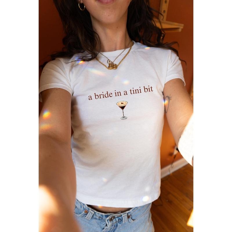 Bride Tini Bit Baby Espresso Martini Themed Bachelorette Party Espresso Martini Bride Baby Espresso Martini Bachelorette Baby T-Shirts