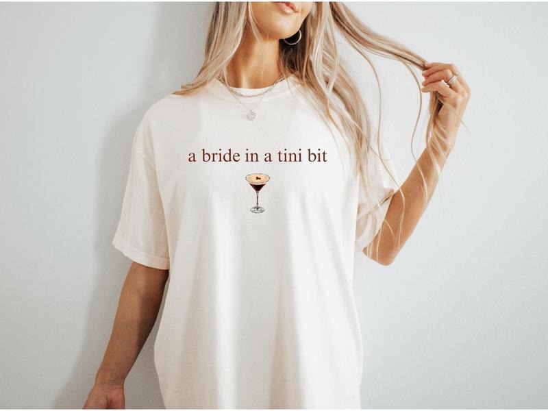 Bride Tini Bit T Shir T Espresso Martini Themed Bachelorette Party Bride Shirt Espresso Martini Bachelorette Bach Trip T-Shirts