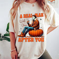 Real Man Will Chase After You Shirt Scary Movies Halloween Character Short Sleeve Shirt Casual Streetwear T-Shirts