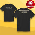 A Thousand Horses Initial Logo Two Sided Shirt