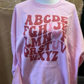 ABCDE I Love You Fit Pink T-Shirts