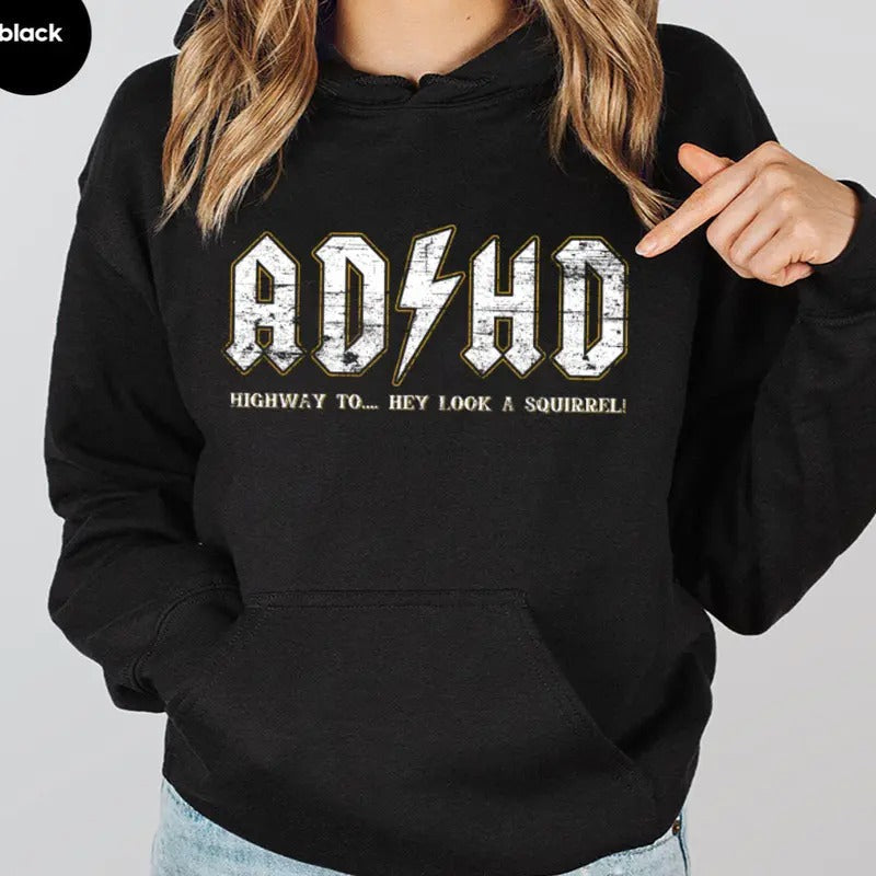 ADHD Casual Street Fleece Fabric Perfect T-Shirts